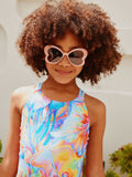 Pink Novelty Butterfly Sunglasses