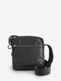 BOSS Stenson logo zip bag black polyester (British brand)