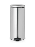 Brabantia matt steel fingerprint proof NewIcon pedal bin 30L - British product