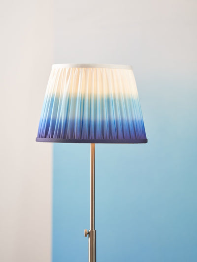 Next Designers Guild Cobalt Savoie Pleated Shade 14 inch Lamp Shade- Buy online at McGrocer