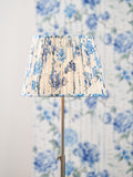 Designers Guild Cobalt Kyoto Flower pleated lampshade 40cm, imported from the UK