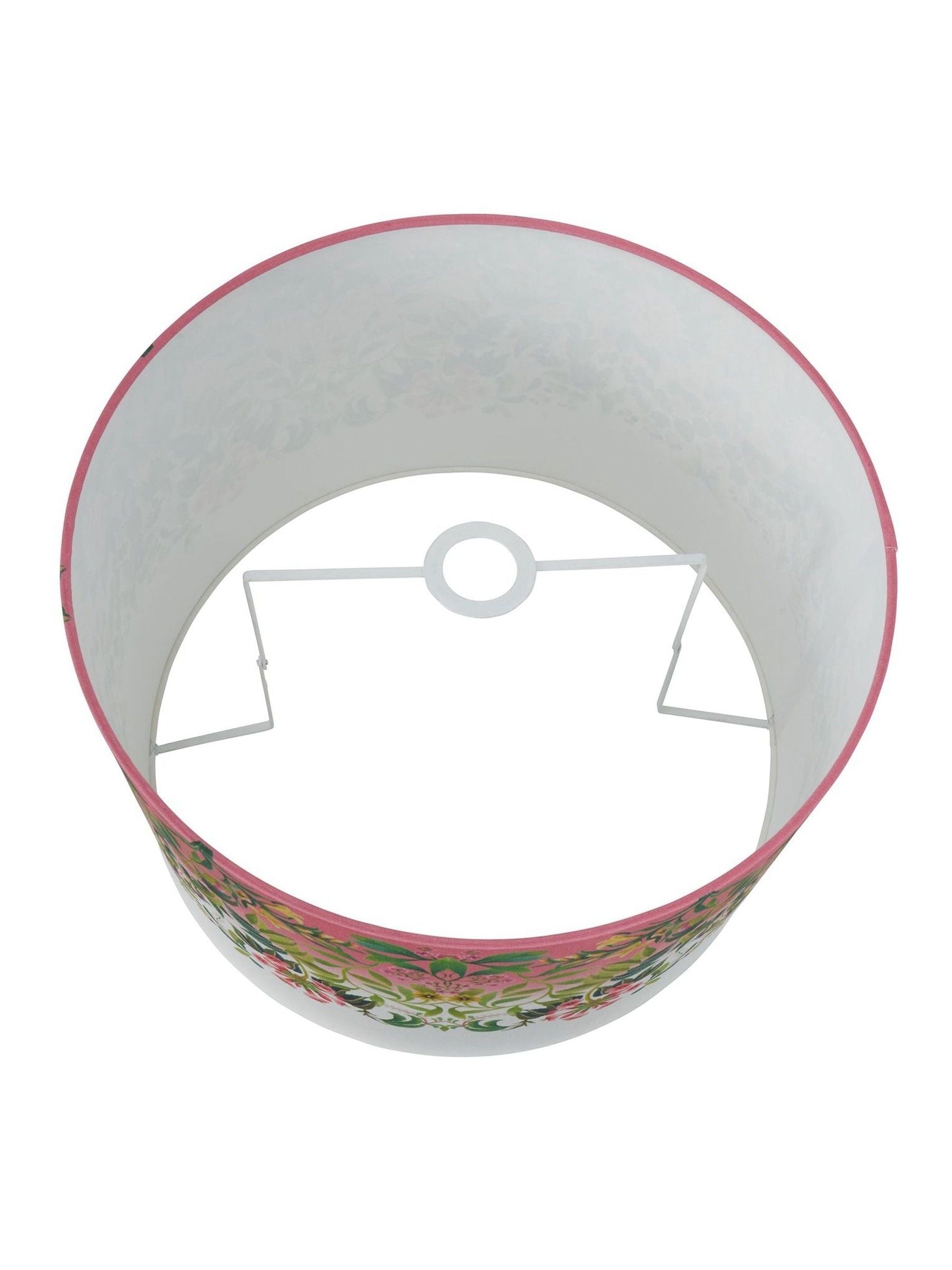 Designers Guild Fuchsia Ikebana drum shade, imported from the UK