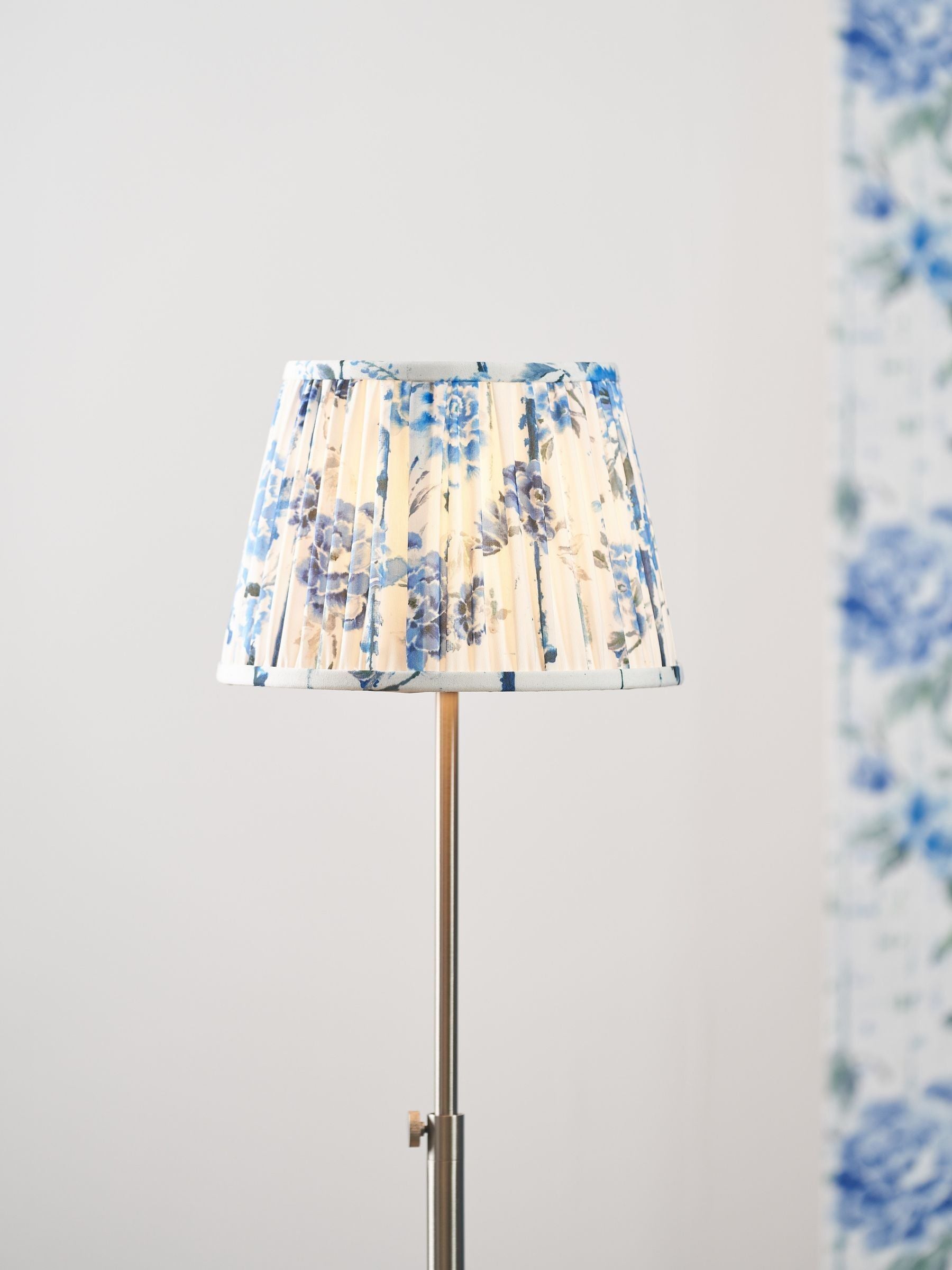 Designers Guild Kyoto flower pleated lamp shade 12 inch, imported from the UK