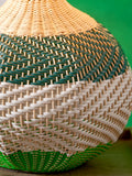 Designers Guild emerald brera rattan table lamp 67cm, imported from the UK
