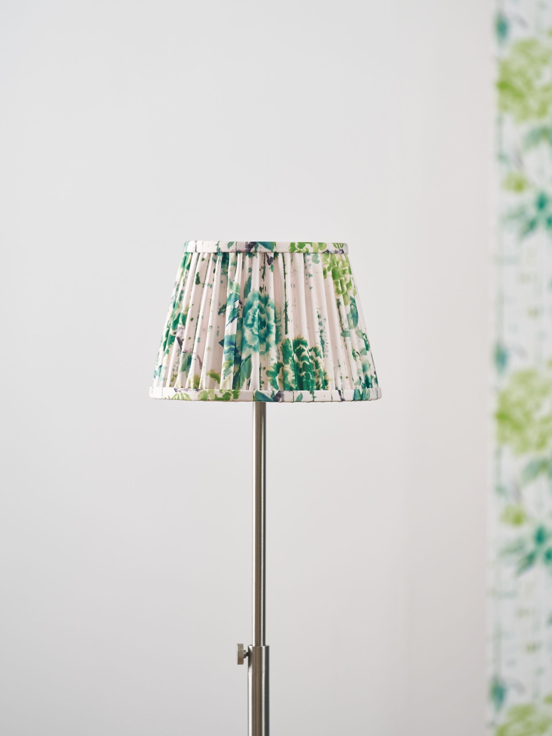 Designers Guild lamp shade Kyoto Flower emerald green, imported from the UK