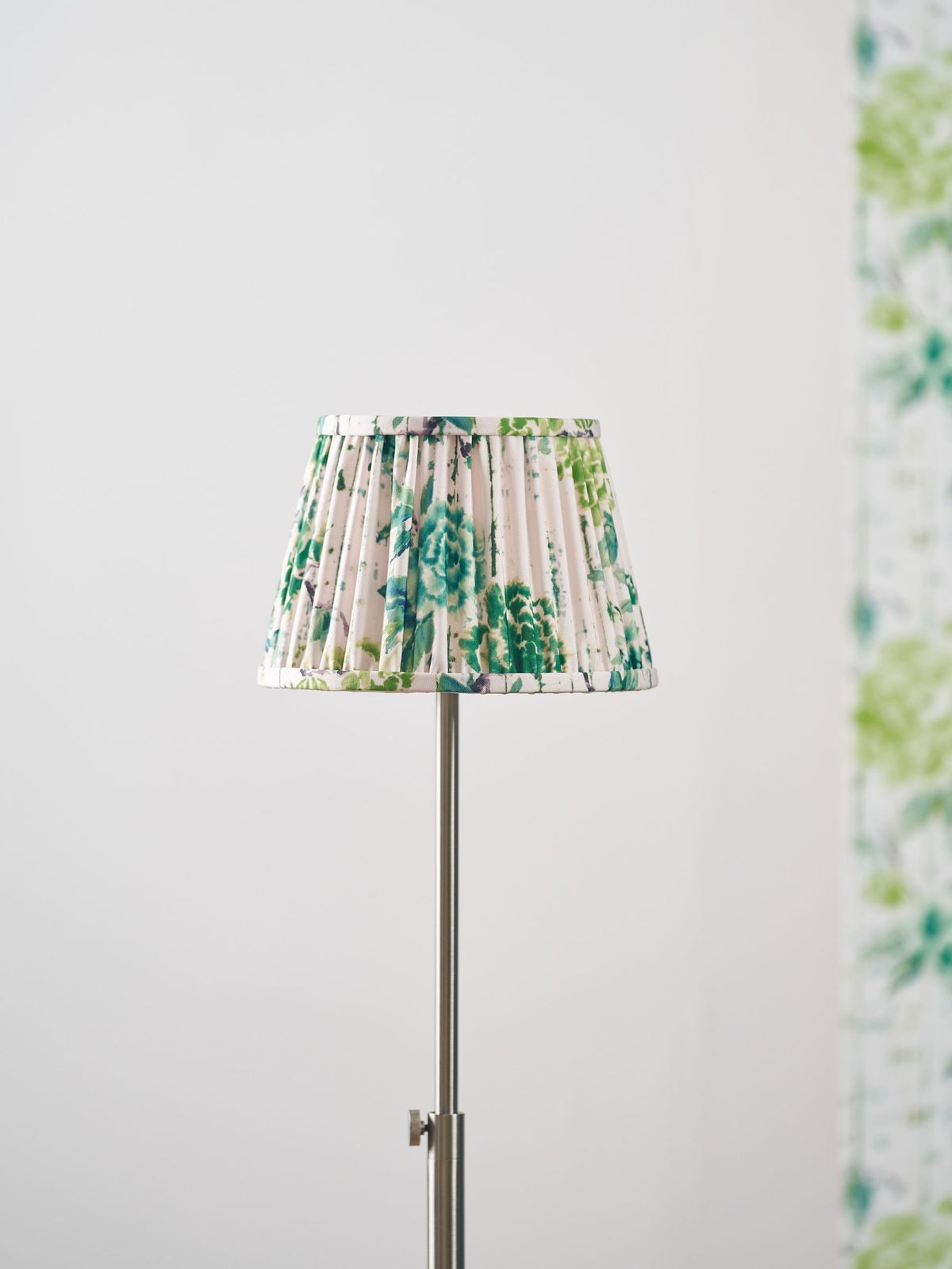 Designers Guild lamp shade Kyoto Flower emerald green, imported from the UK