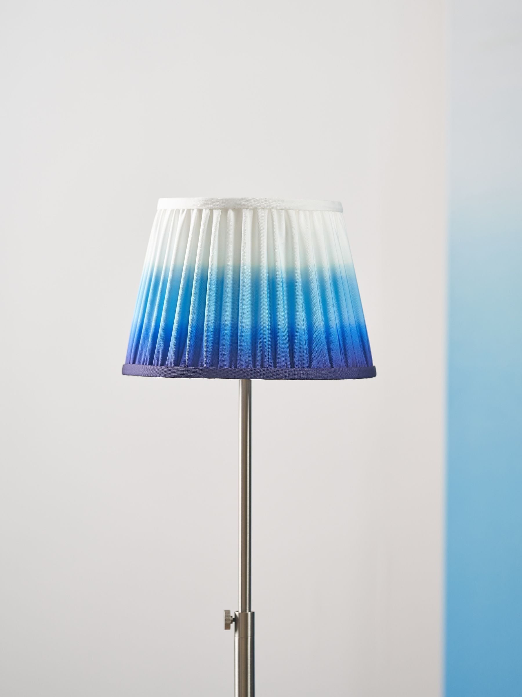 Designers Guild Cobalt Savoie pleated shade 30cm - British product