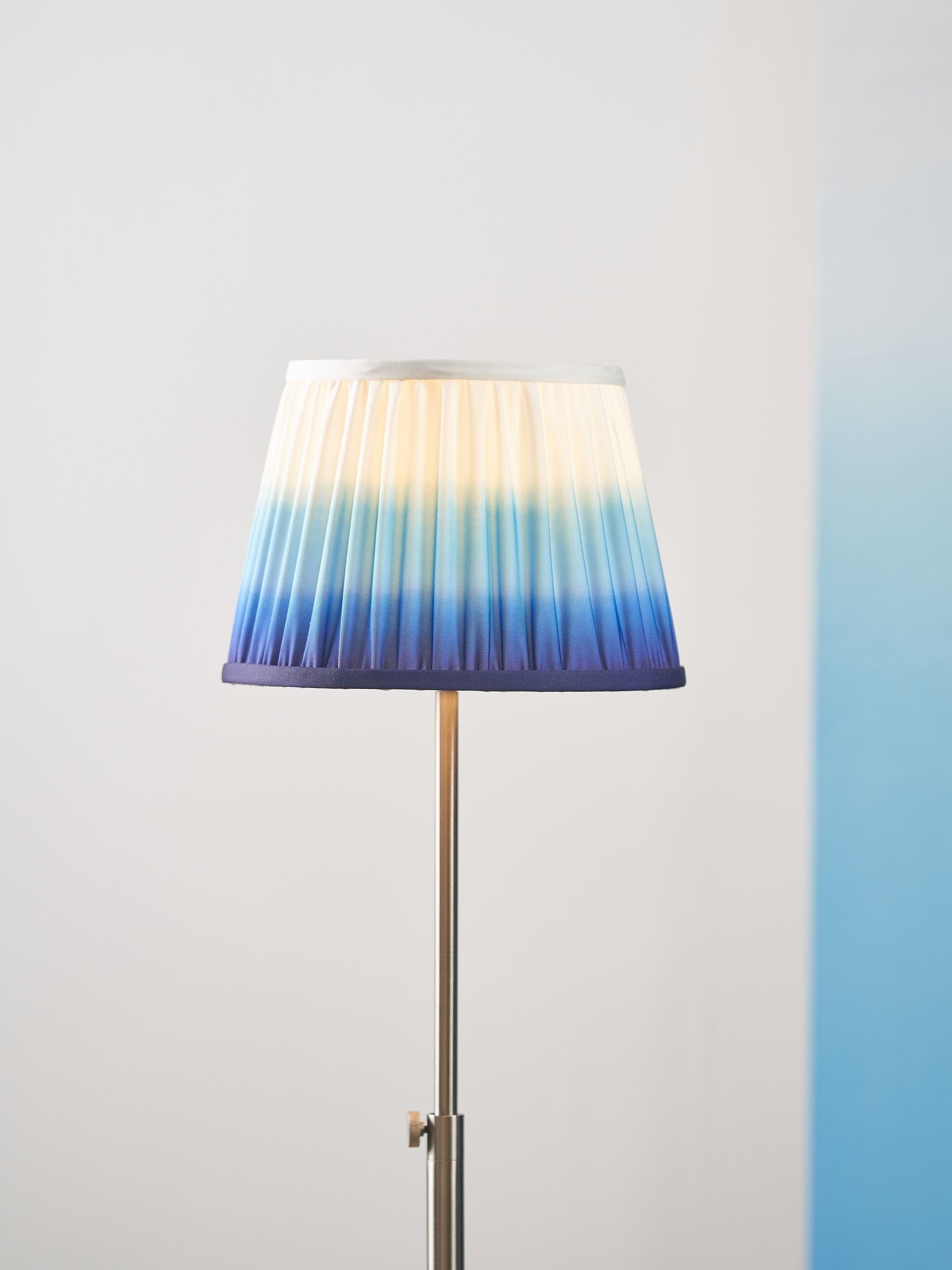 Designers Guild Cobalt Savoie pleated shade 30cm - British product