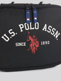 U.S. Polo Assn black signature arch print lunchbag, imported from the UK