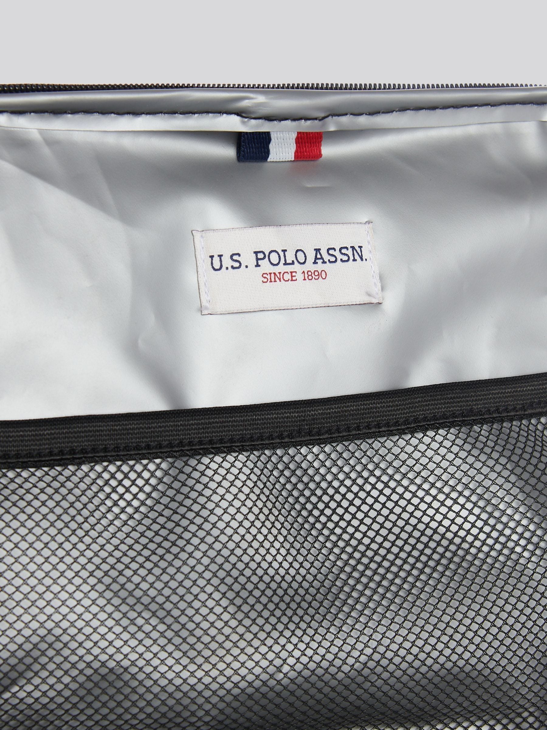U.S. Polo Assn black signature arch print lunchbag, imported from the UK