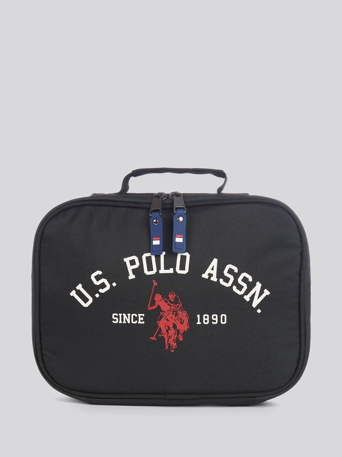 U.S. Polo Assn black signature arch print lunchbag, imported from the UK
