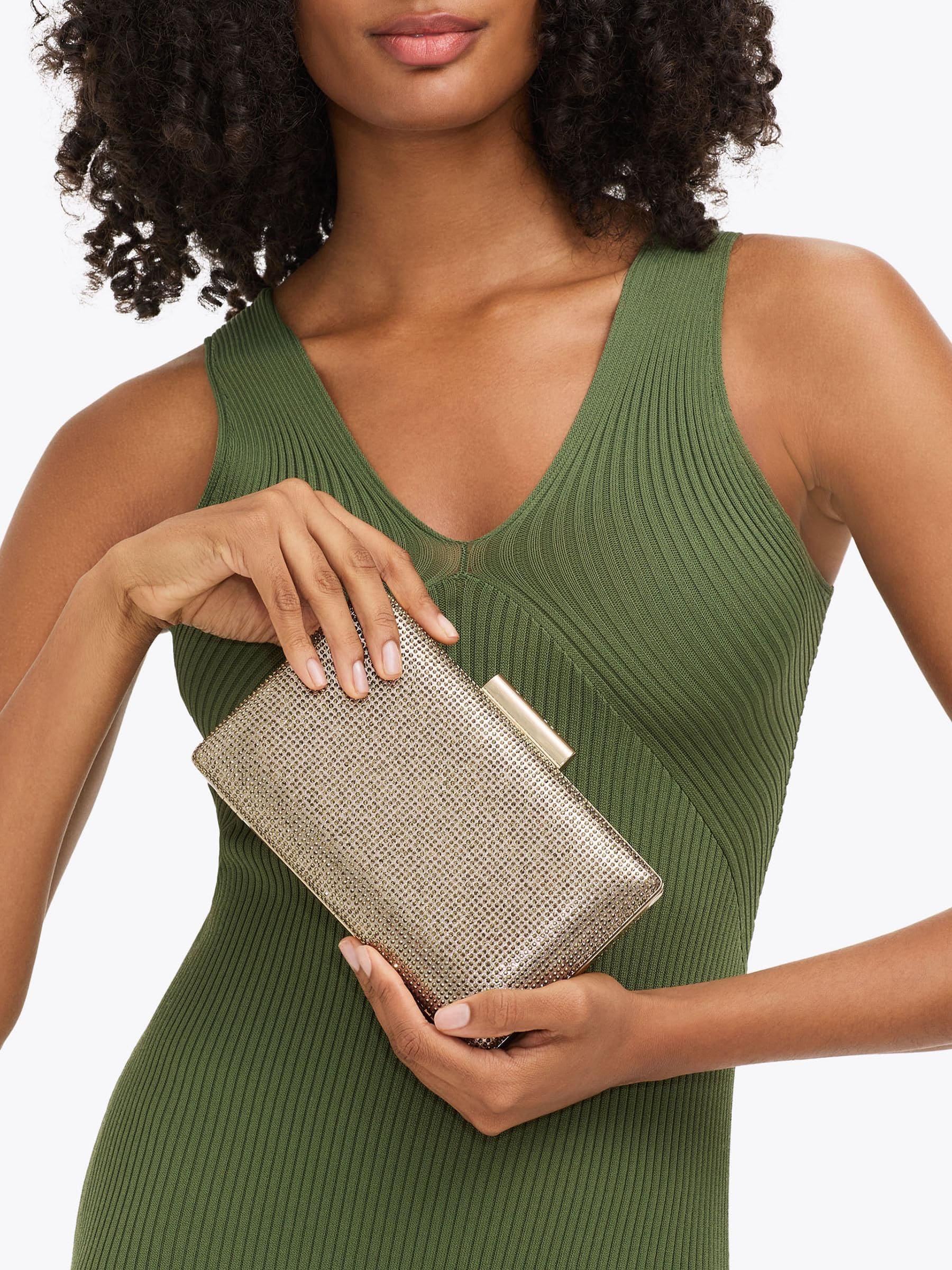 Carvela Gold Aintree Clutch Bag
