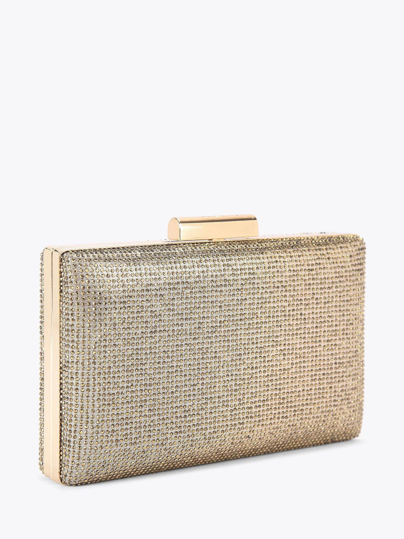 Carvela Gold Aintree Clutch Bag