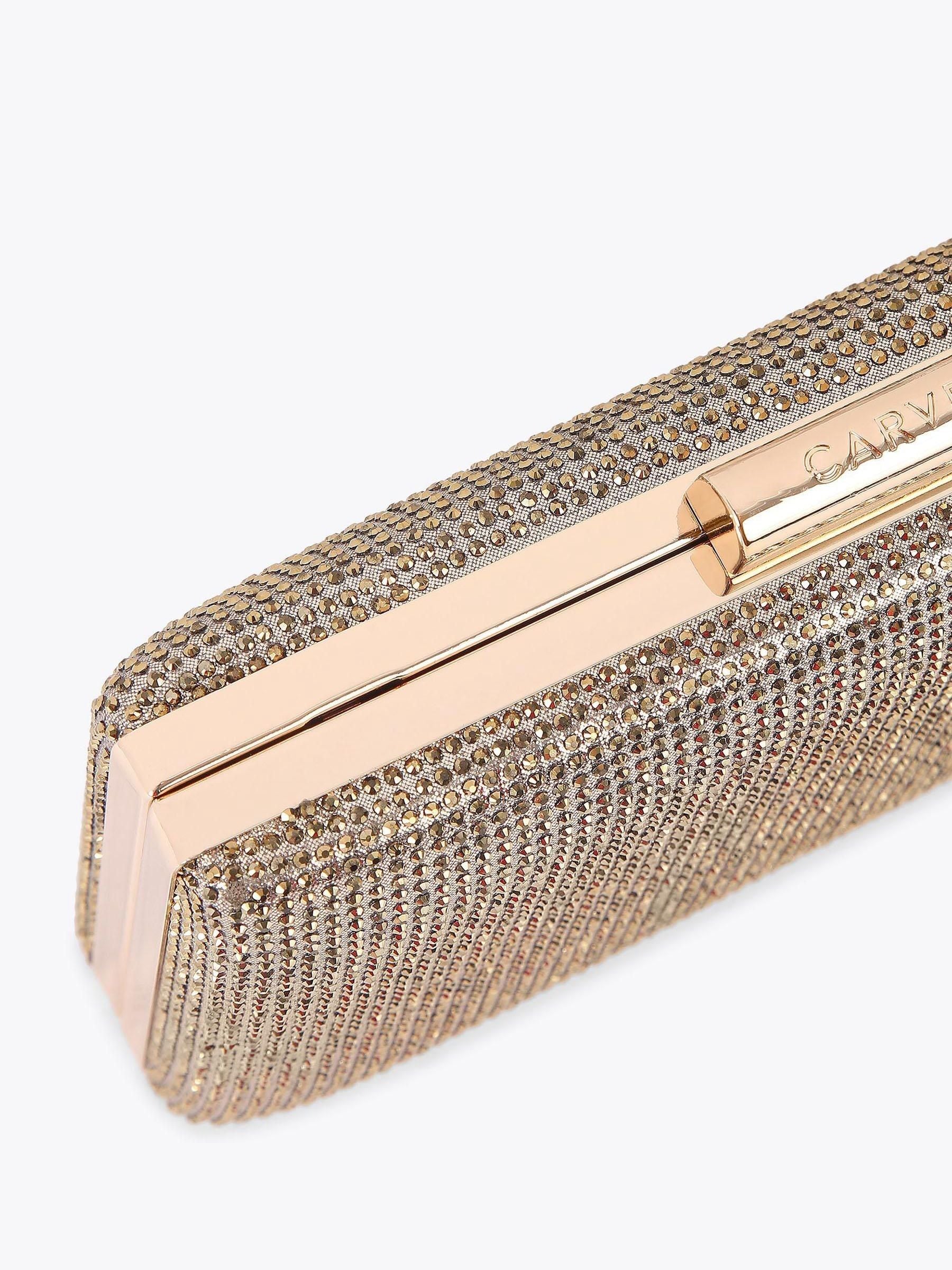 Carvela Gold Aintree Clutch Bag