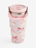 Pink Rodeo unicorn stainless steel water bottle 600ml, UK version