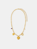 Accessorize Gold Plated Stainless Steel Heart Charm Necklace