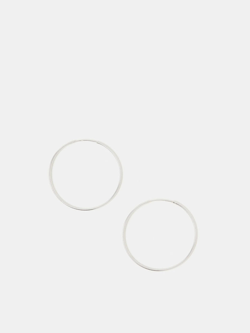 Accessorize sterling silver large hoop earrings - British product