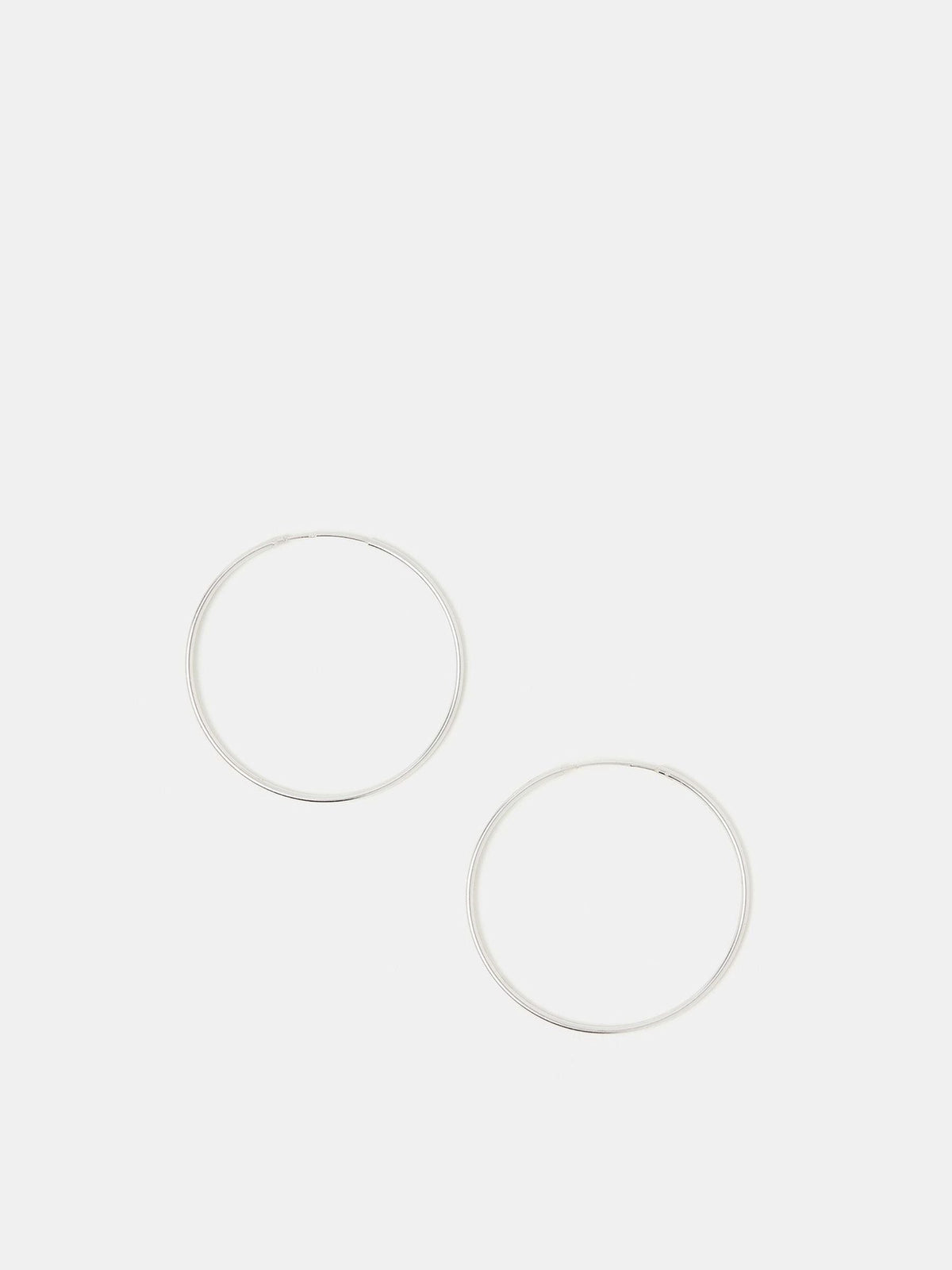 Accessorize sterling silver large hoop earrings - British product