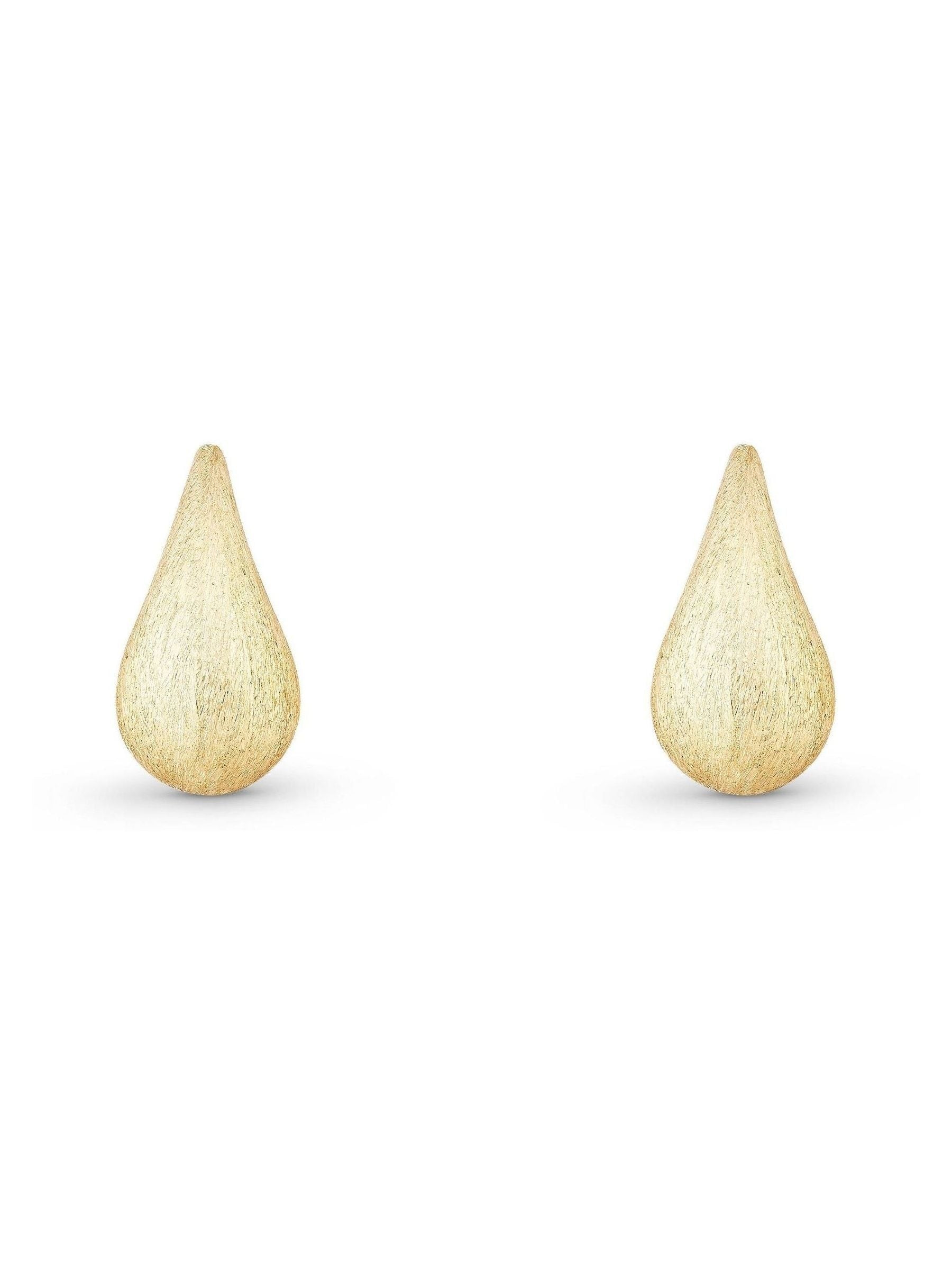 Beaverbrooks 9ct yellow gold teardrop earrings (British brand)