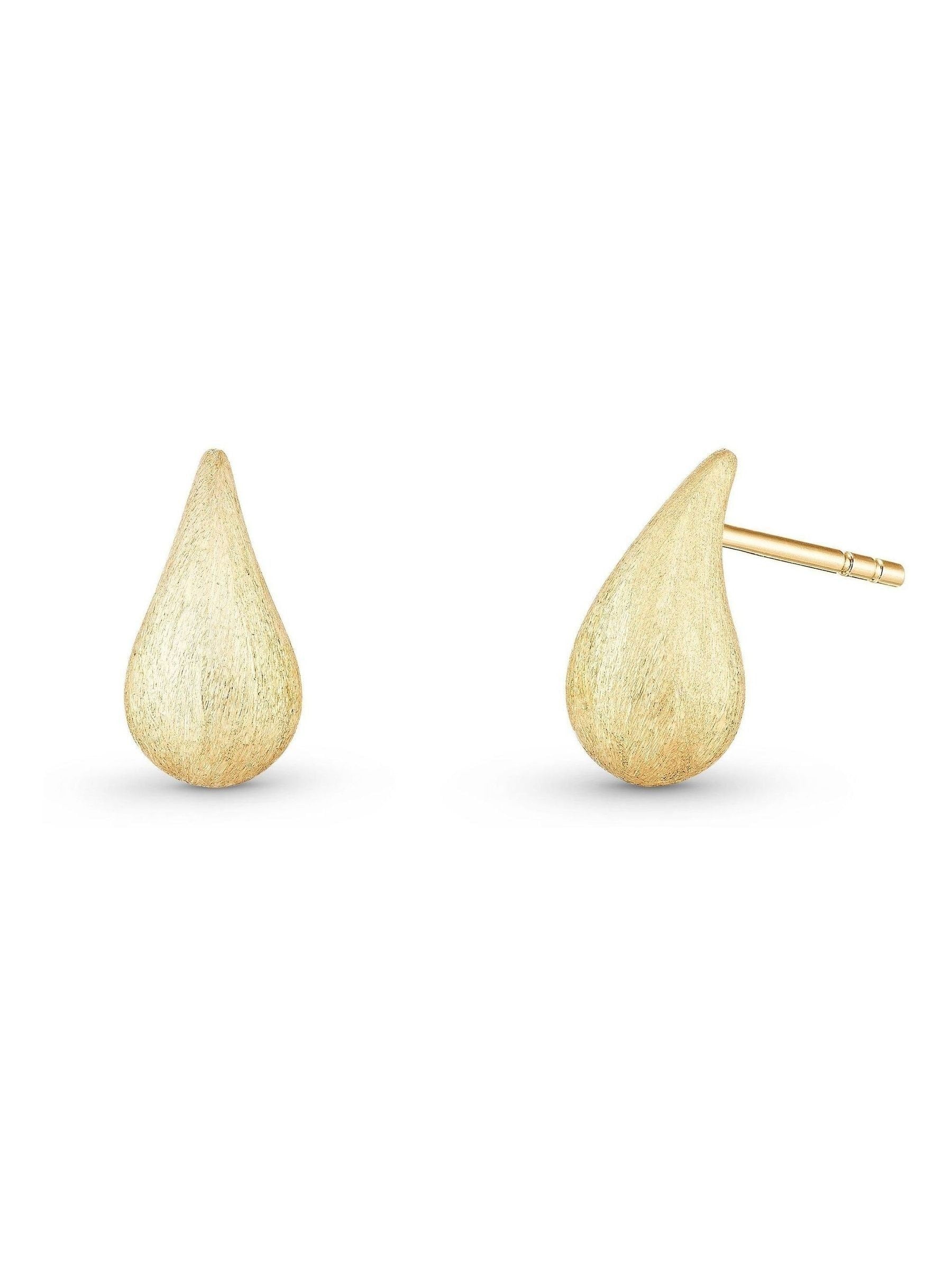 Beaverbrooks 9ct yellow gold teardrop earrings (British brand)