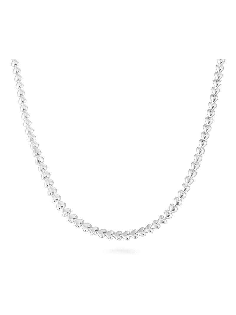 Beaverbrooks sterling silver heart necklace 45cm (British brand)