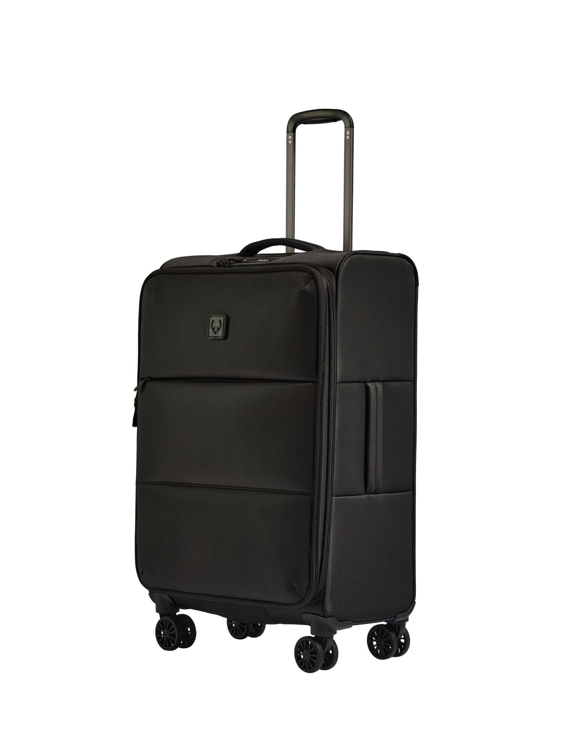Antler black soft stripe suitcase 71cm (British brand)