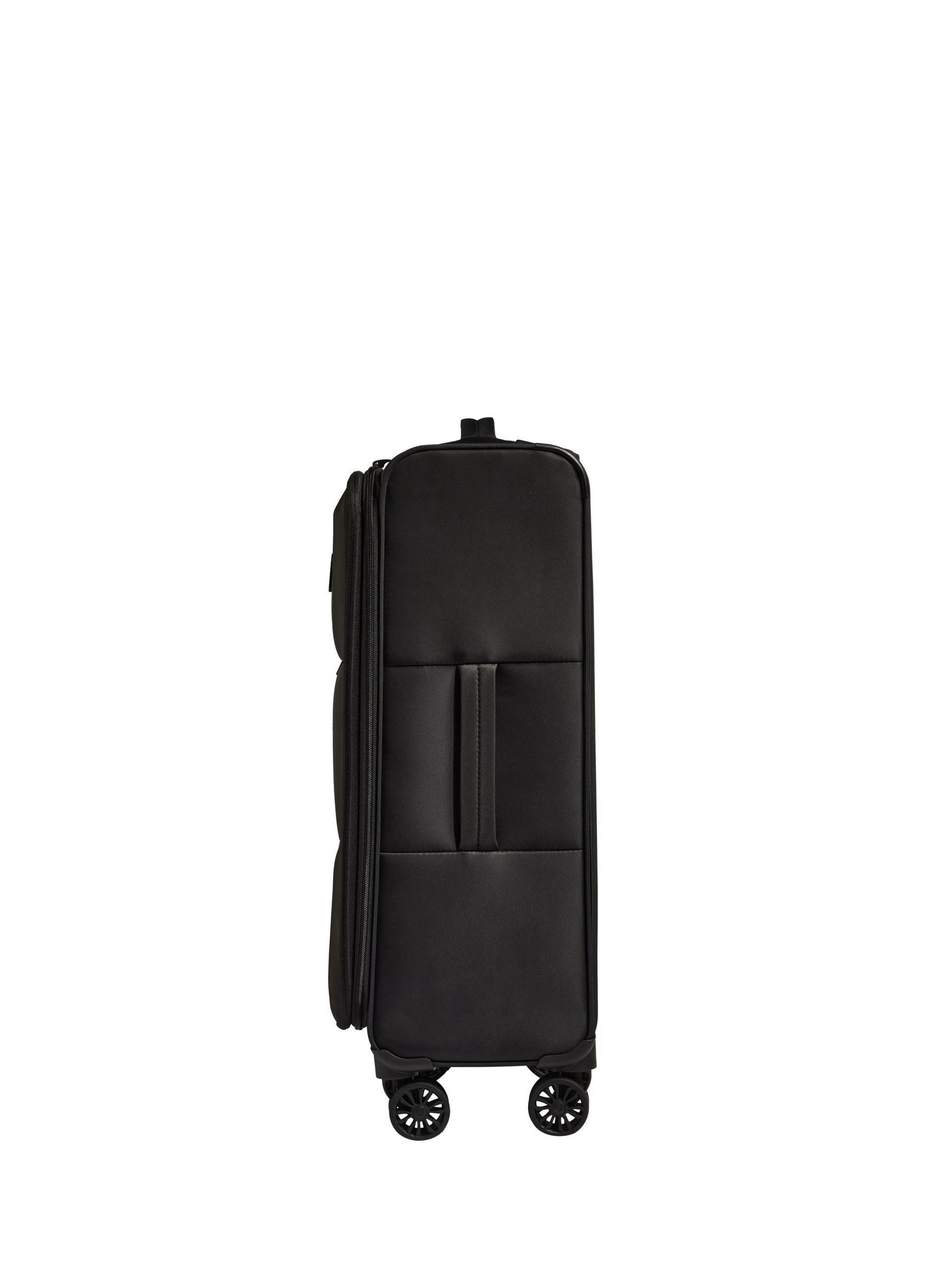 Antler black soft stripe suitcase 71cm (British brand)