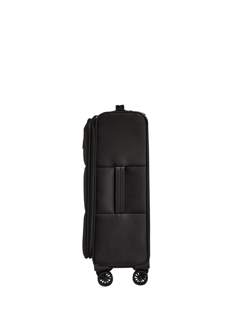 Antler black soft stripe suitcase 71cm (British brand)