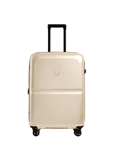 Next Antler Cream Single Stripe Medium Hardside Spin Luggage- Buy online at McGrocer
