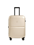 Antler Single Stripe medium hardside suitcase in Cream (British brand)