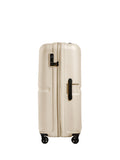Antler large hardside suitcase cream single stripe, imported from the UK