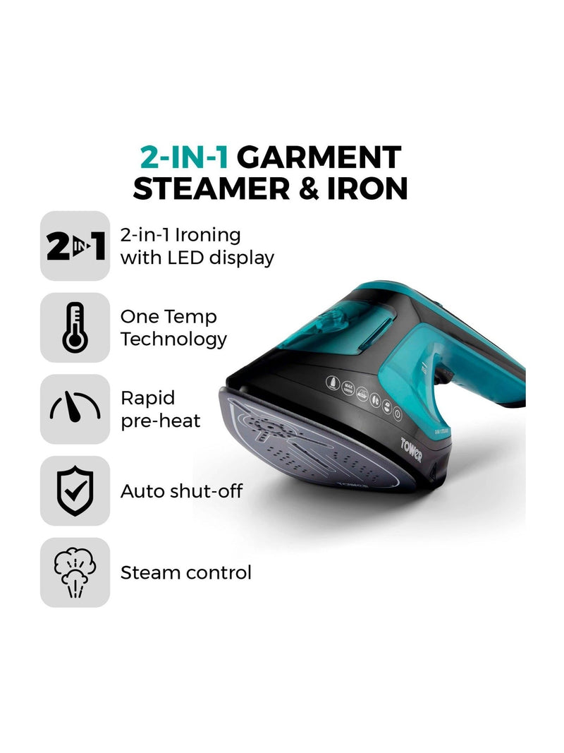 Tower 2-in-1 Hand Garment Steamer, imported from the UK