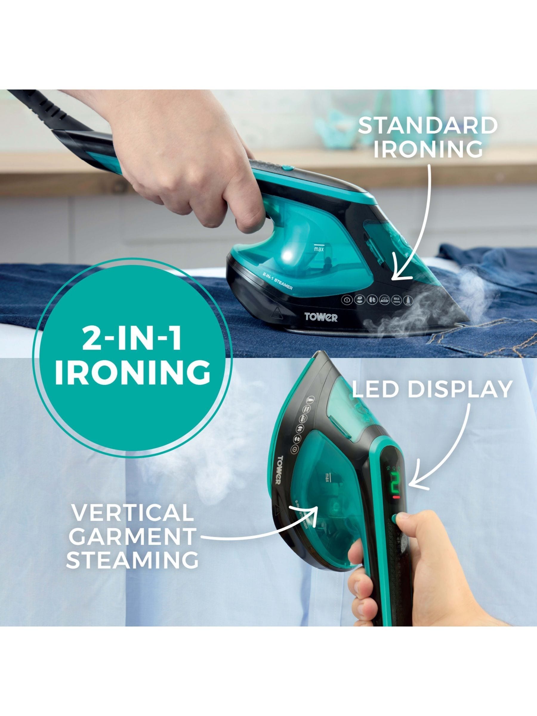 Tower 2-in-1 Hand Garment Steamer, imported from the UK