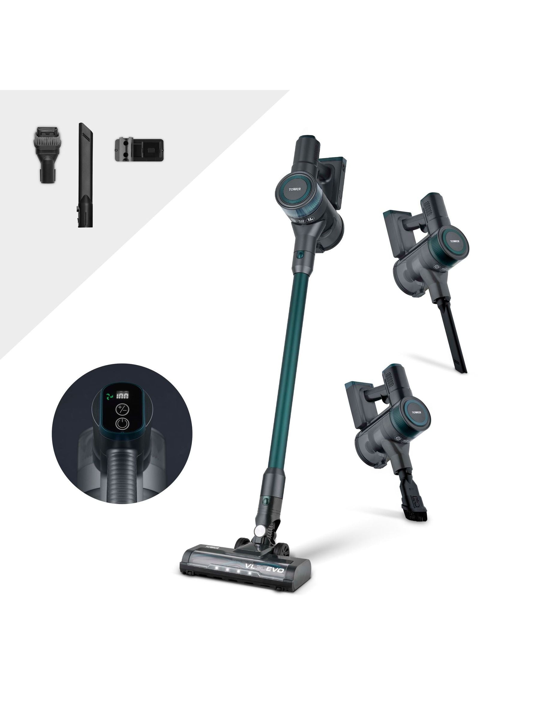 Tower Emerald VL30 EVO cordless vacuum, imported from the UK