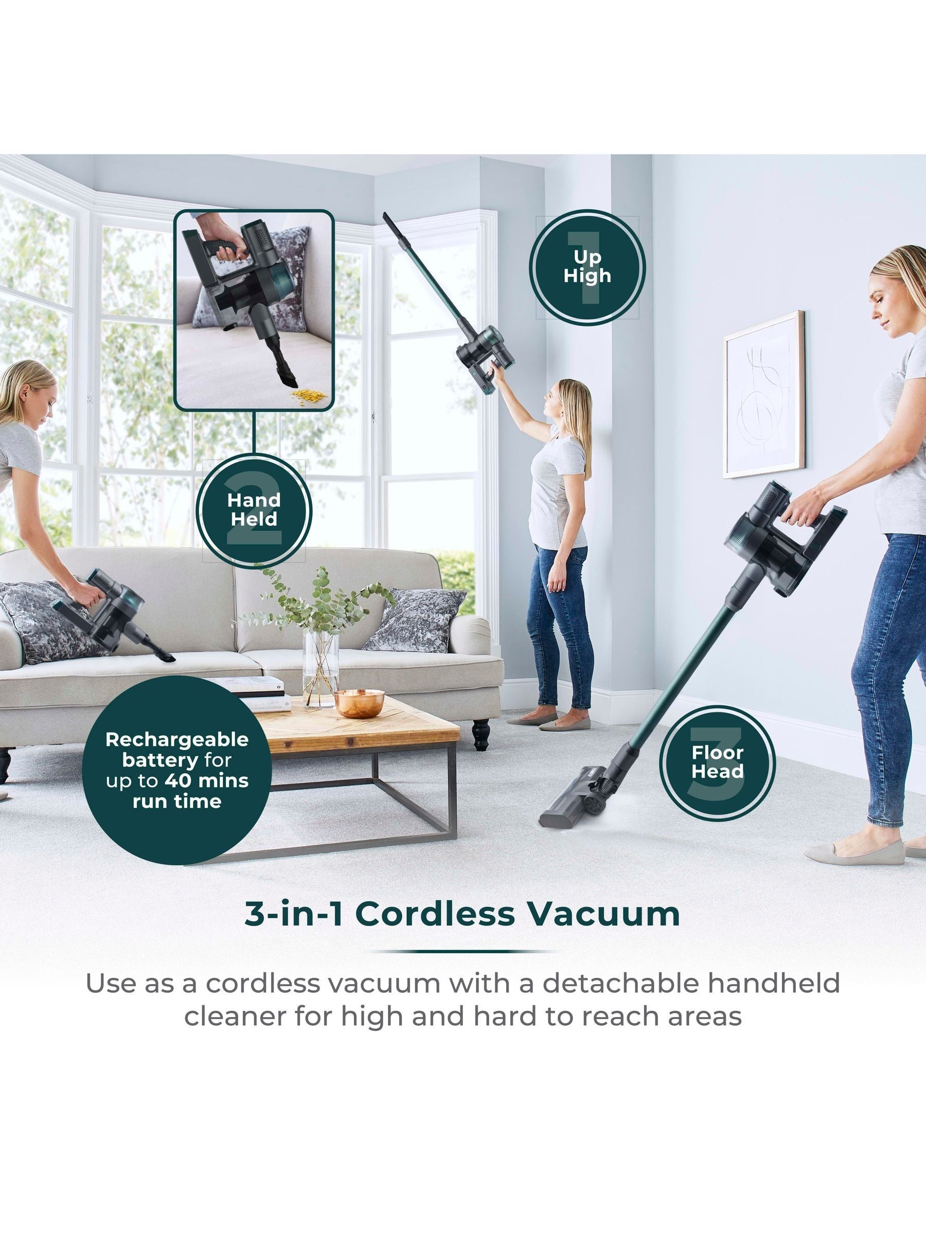 Tower Emerald VL30 EVO cordless vacuum, imported from the UK