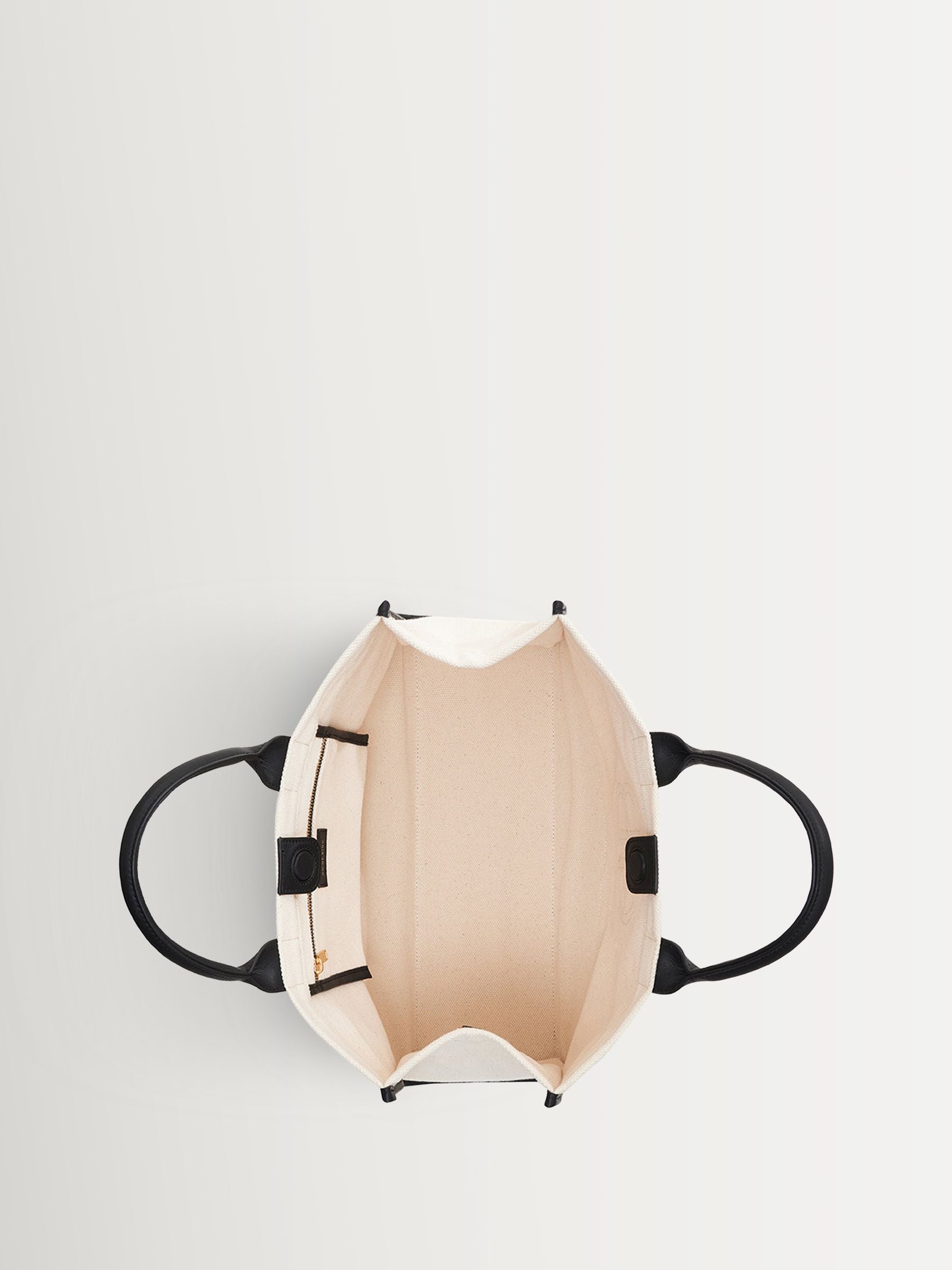 ANINE BING white canvas medium Lara tote (British brand)