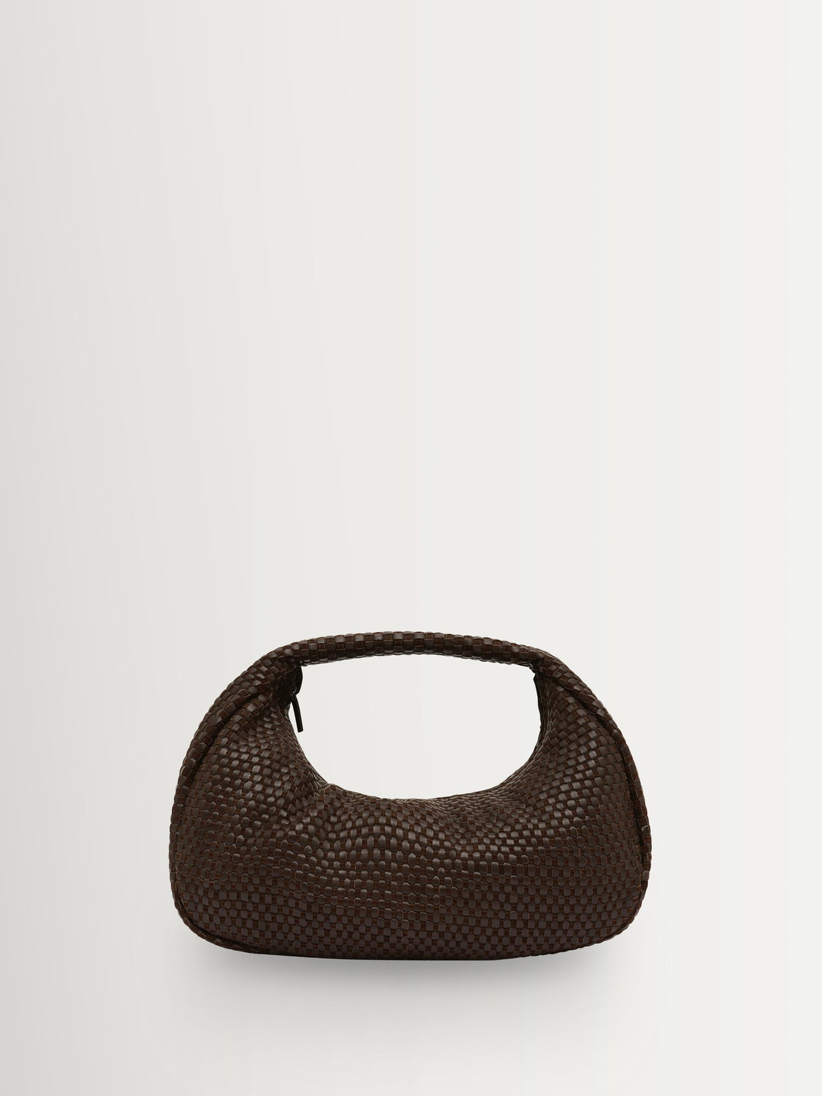 St Agni Brown Lattice Weave Bon Bon Bag, UK version
