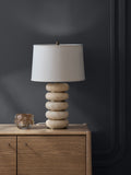 Natural Henlow table lamp 56cm, imported from the UK