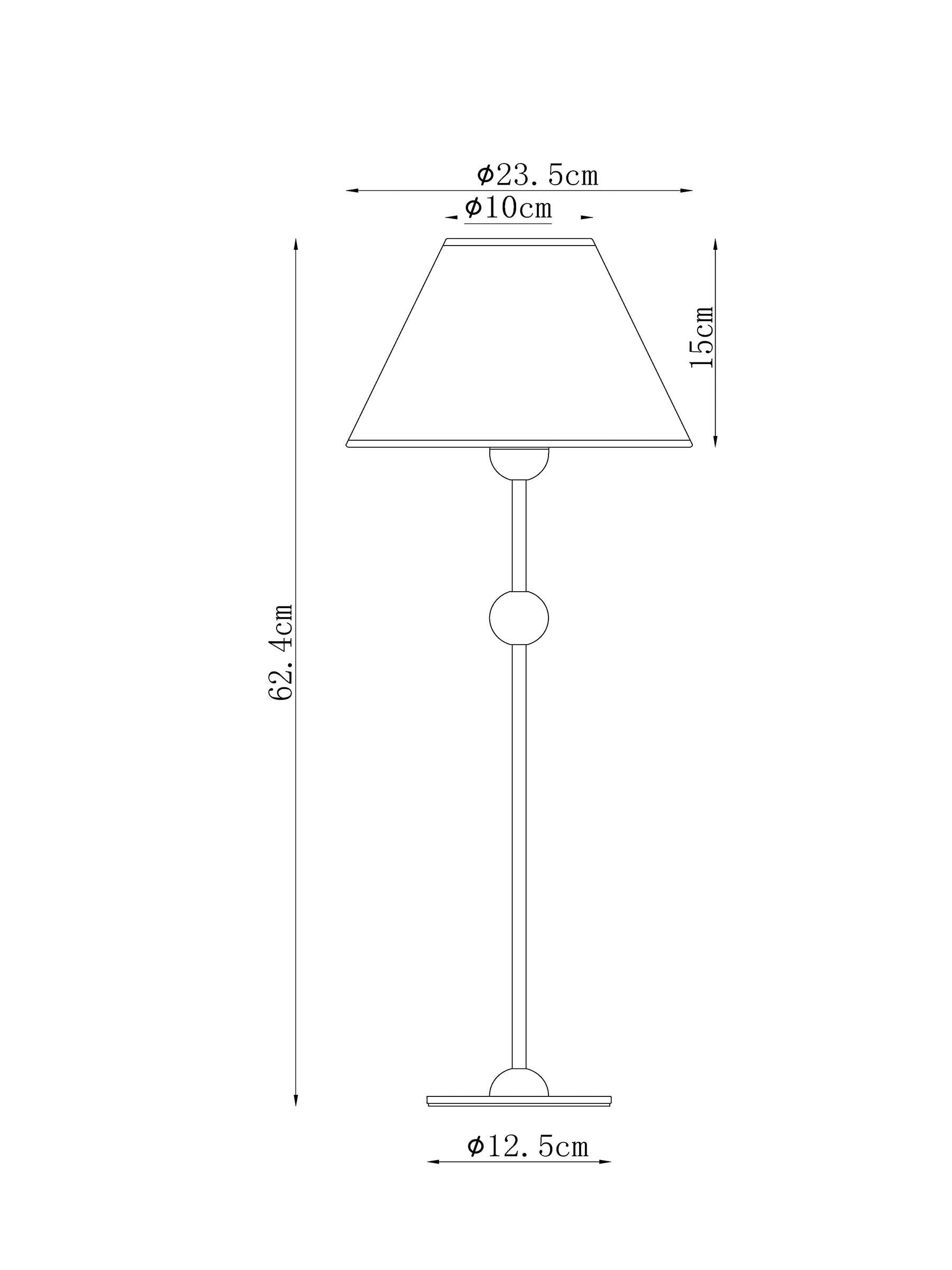 Staverton cordless table lamp black fabric shade, UK version