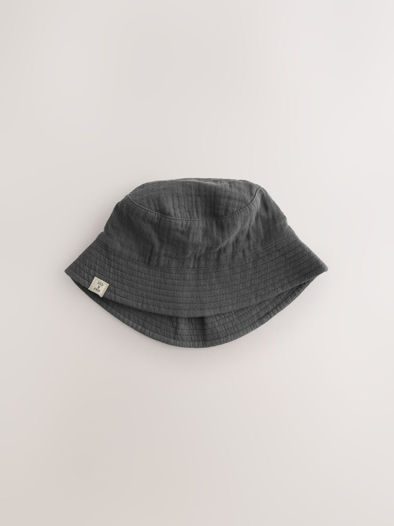 Baby bucket hats grey stampy printed 2 pack, imported from the UK