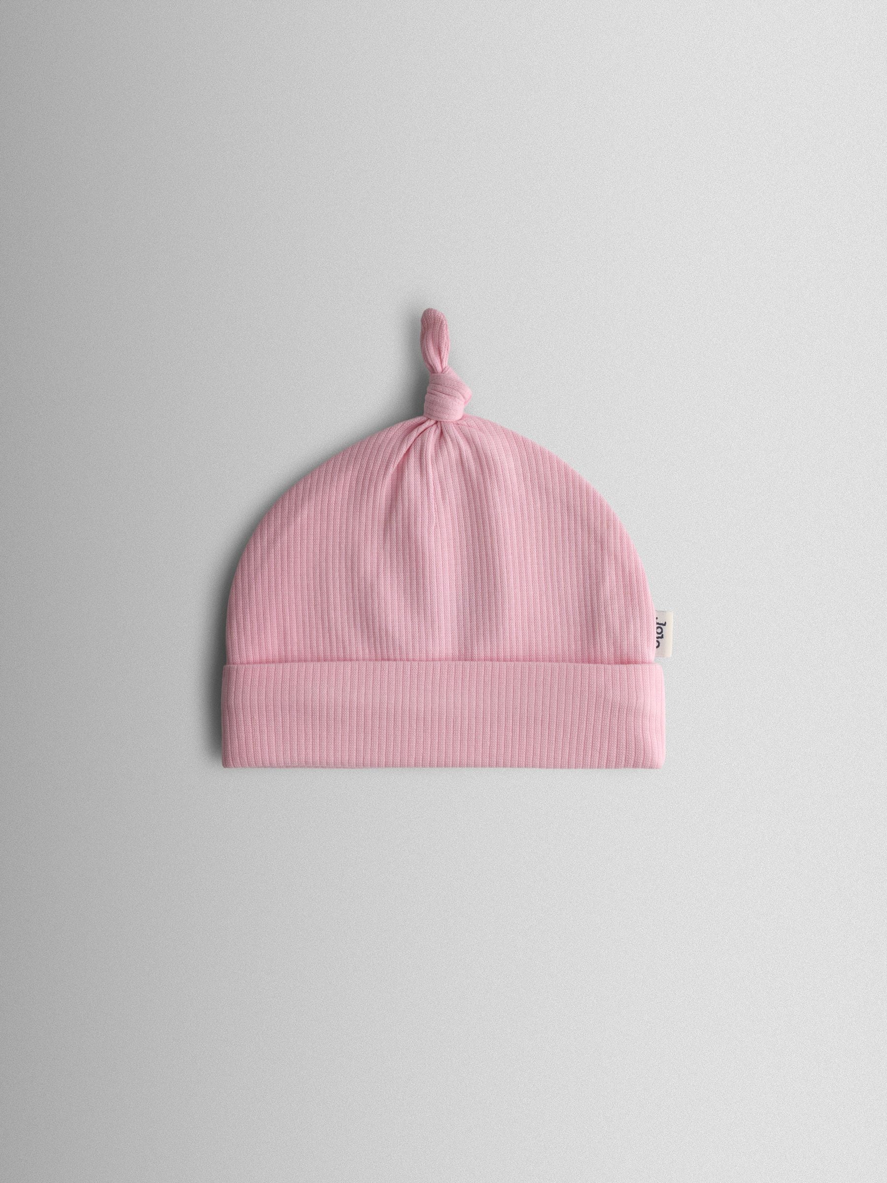 JoJo Maman Bébé pink strawberry 2-pack hats (British brand)