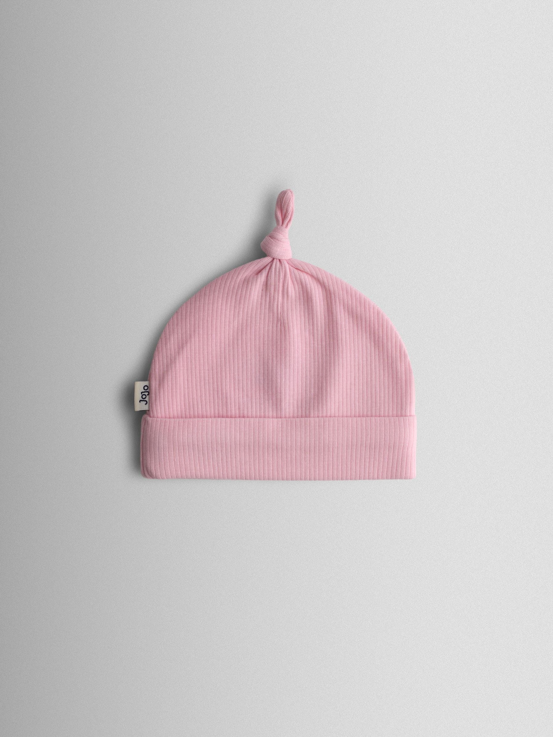 JoJo Maman Bébé pink strawberry 2-pack hats (British brand)