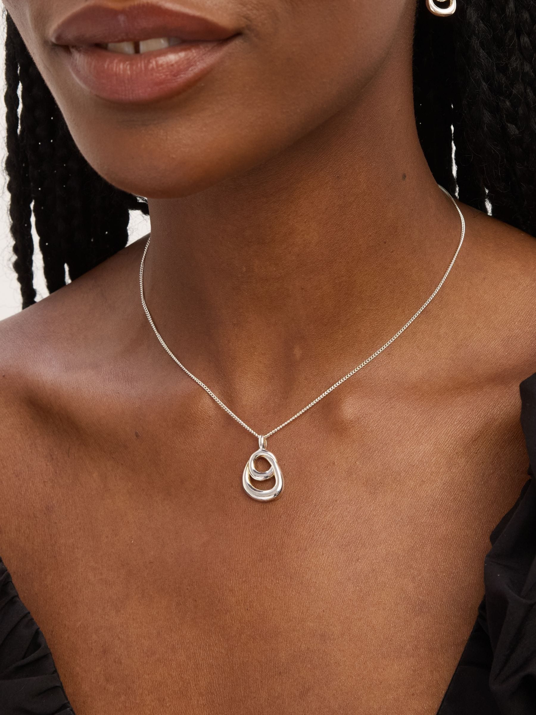 Simply Silver 925 Sterling Silver Polished Swirl Pendant
