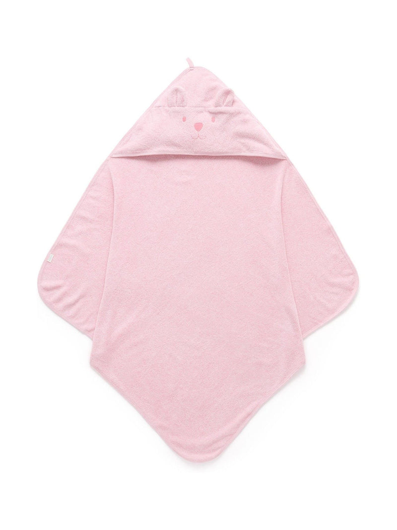Purebaby Pink Essential Bear Towel