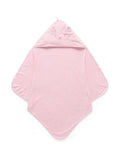 Purebaby blue essential bear towel 80x80cm - British product