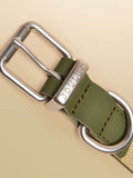Joules khaki green dog collar - British product