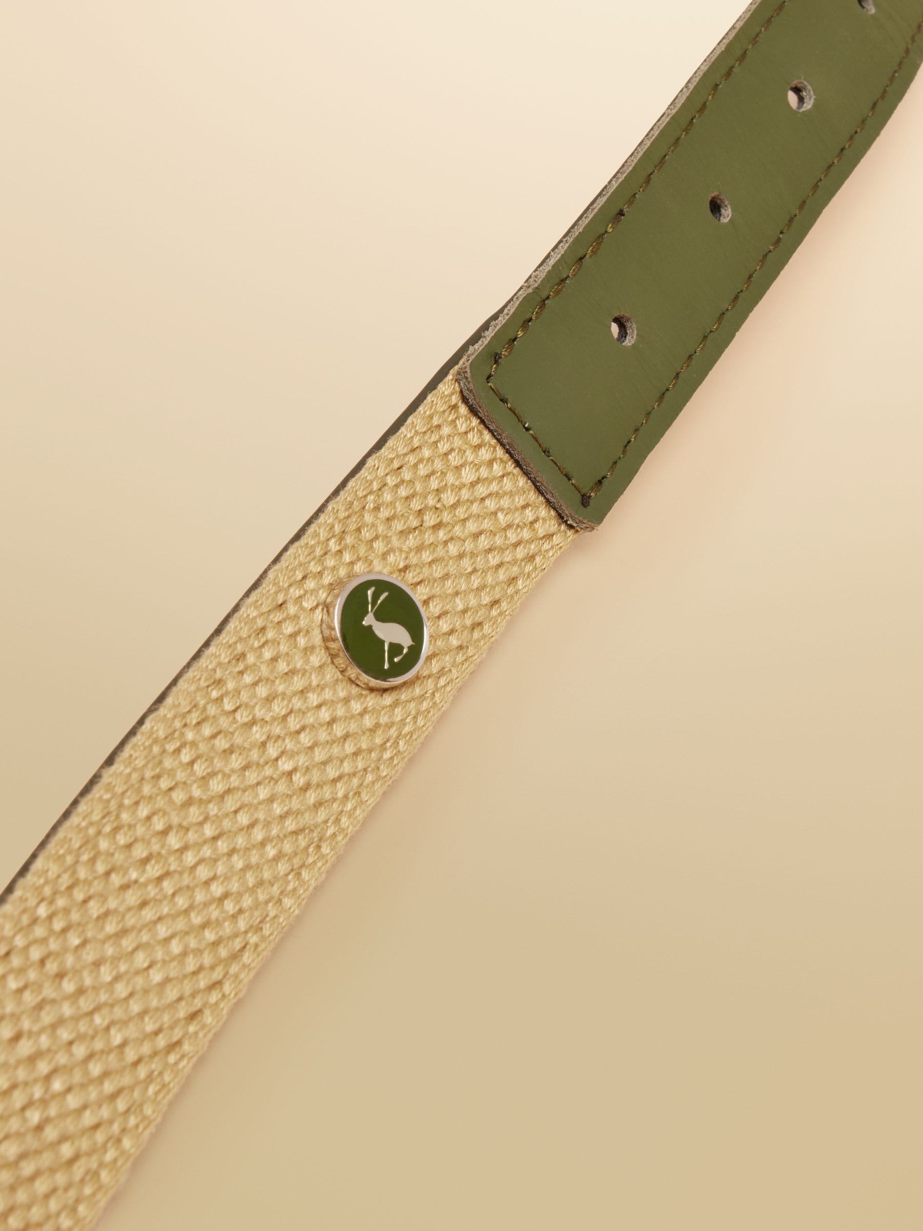 Joules khaki green dog collar - British product