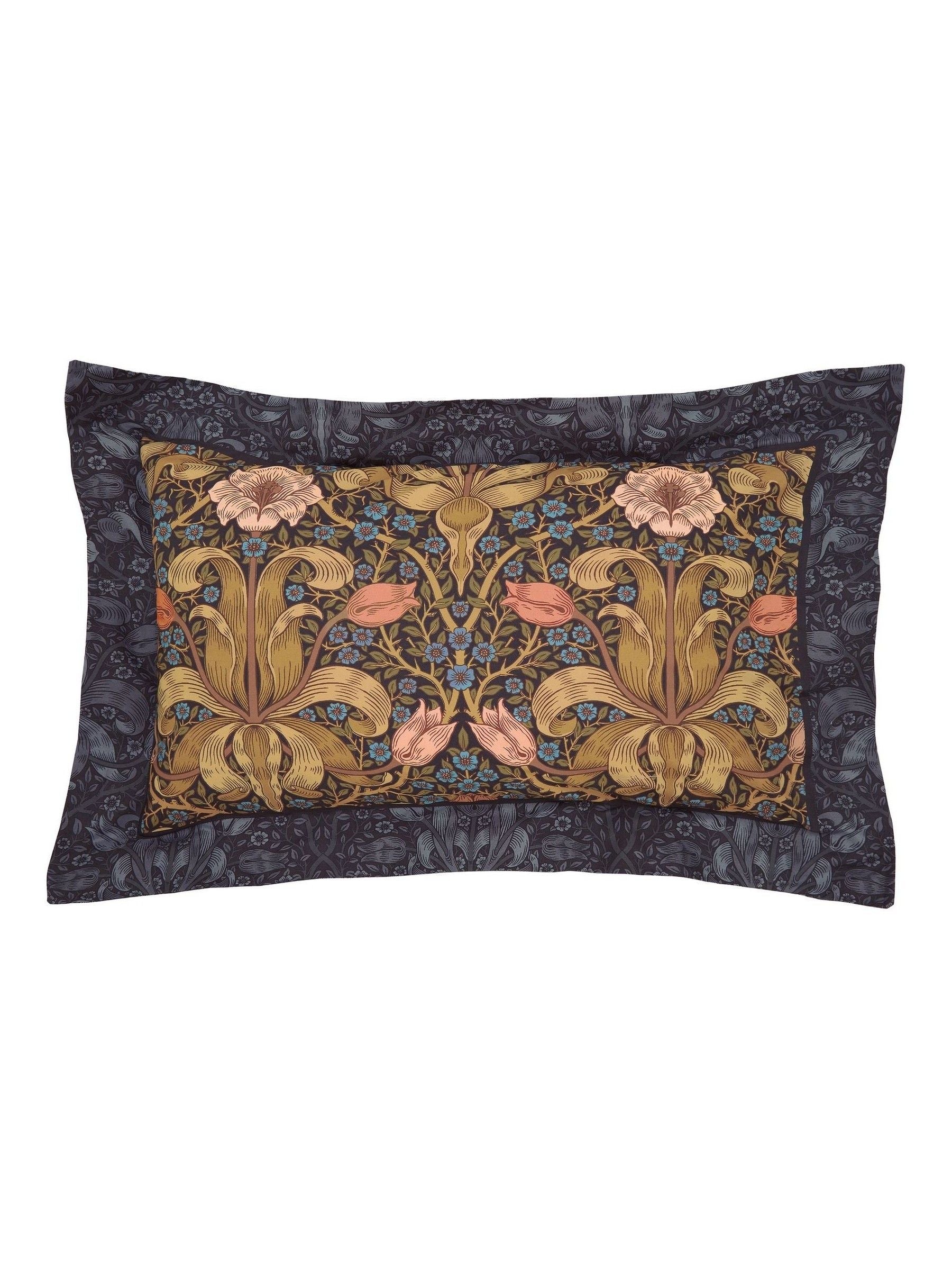 Morris & Co Navy Spring Thicket duvet set, imported from the UK