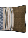 Bedeck of Belfast deep teal tan Avero cushion (British brand)