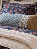Bedeck of Belfast deep teal tan Avero cushion (British brand)
